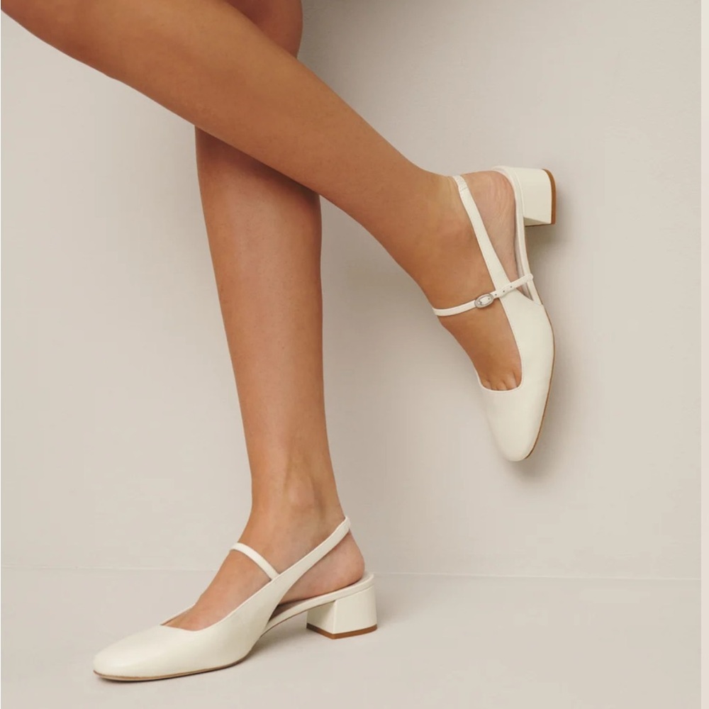 BRAND NEW, NEVER WORN Reformation Maddox Slingback Heel